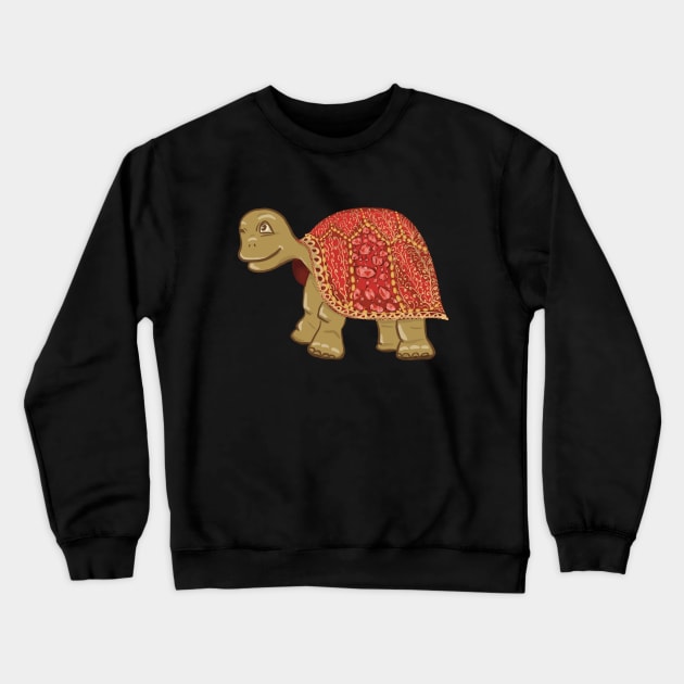 turtle | We came here to burgle your turts Crewneck Sweatshirt by rachelslanguage